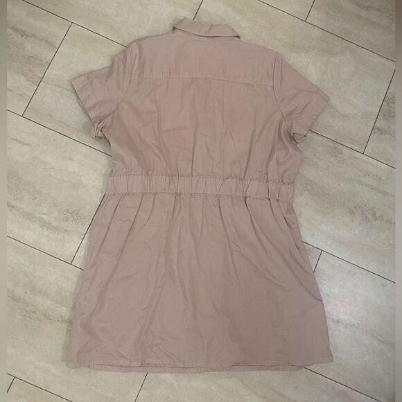 J crew Nude denim dress with zipper and pockets size 20 - Picture 10 of 16